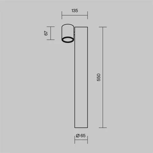 Ландшафтный светильник Уолл Стрит / Wall Street GU10х1 50Вт IP 54 (Черный) O010FL-01B - фото 10