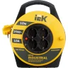 Удлинитель на катушке 4х10м с заземл. 10А IP20 Industrial УК10 3х1 термозащита IEK WKP14-10-04-10 - фото 2