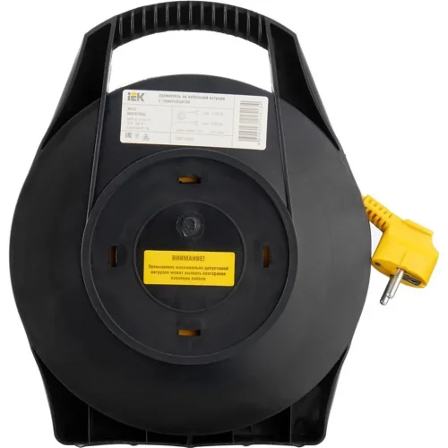 Удлинитель на катушке 4х10м с заземл. 10А IP20 Industrial УК10 3х1 термозащита IEK WKP14-10-04-10 - фото 3