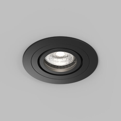 Встраиваемый влагозащищённый светильник HYDRO, IP44, до 15 Вт LED, GU10, алюминий, чёрный.