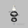 Встраиваемый влагозащищённый светильник HYDRO, IP44, до 15 Вт LED, GU10, алюминий, чёрный. Фото 3