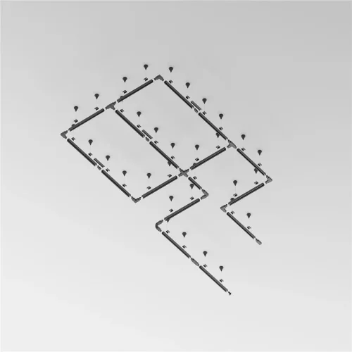 Шинопровод 3м Trinity накладной/подвесной черный (Черный) - фото 5