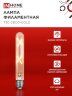 Лампа светодиодная LED-T30-deco gold 7Вт 230В Е27 3000К 720Лм 185мм золотистая IN HOME - Фото 4