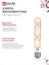 Лампа светодиодная LED-T30-deco gold 7Вт 230В Е27 3000К 720Лм 185мм золотистая IN HOME - Фото 5