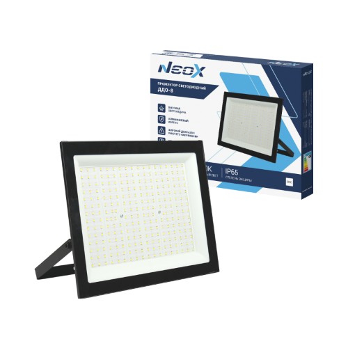 Прожектор светодиодный ДДО-8 200Вт 230В 6500К 20000Лм 100лм/Вт IP65 черный NEOX - Фото