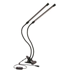 ULT-P33-15W-SPSB-TM IP40 BLACK Светильник для растений светодиодный с таймером, на прищепке, Спектр для рассады и цветения, TM Uniel