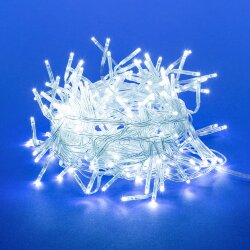 ULD-S0300-200-DTA WHITE IP20 FIRECRACKER Гирлянда светодиодная с контроллером Фейерверк, 3м, 200 светодиодов, Белый свет, Провод прозрачный