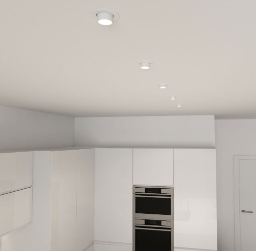 DK3120-WH Встраиваемый светильник, IP20, до 15 Вт, LED, GU5,3, белый, пластик. Фото 6