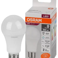 Лампа светодиодная LV 12SW/6500K (=100W) E27 | LED Value 2Y | Груша | - OSRAM