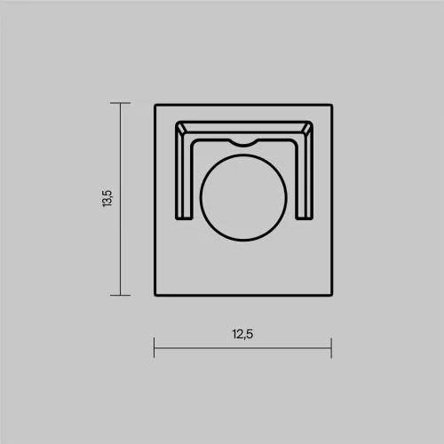 Комплект заглушек (для профиля 53x13) 10 шт., ALM-5313-EC 642067 (Серый) 642067 - фото 4