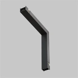 Коннектор питания угловой внутренний Basity, черный (Черный)