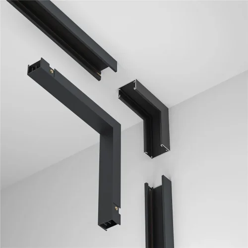 Коннектор питания угловой внутренний Basity, черный (Черный) - фото 4