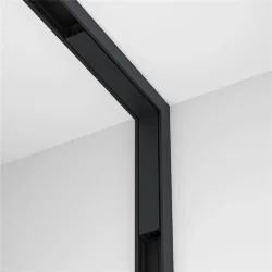 Коннектор питания угловой внутренний Basity, черный (Черный)