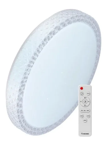 Светильник светодиодный PREMIUM SAPHIR 75Вт 230В 3000-6500К 6000лм IP40 495х115мм настенно-потолочный управляемый с пультом ДУ КОСМОС KSSaph75W - фото