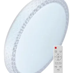 Светильник светодиодный PREMIUM SAPHIR 75Вт 230В 3000-6500К 6000лм IP40 495х115мм настенно-потолочный управляемый с пультом ДУ КОСМОС KSSaph75W