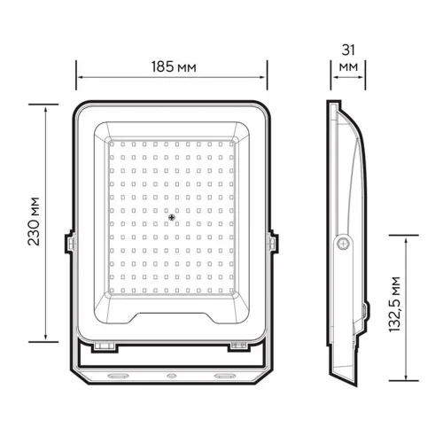 Прожектор светодиодный PFL-V 100Вт 6500К IP65 ДО Pro JazzWay 5039759 - фото 8