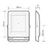 Прожектор светодиодный PFL-V 100Вт 6500К IP65 ДО Pro JazzWay 5039759 - фото 8