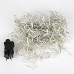 ULD-B10006-248-TTK AMBER-WARMWHITE IP44 Бахрома светодиодная с эффектом мерцания, 10м, Соединяемая, 248 светодиодов, Теплый белый и янтарный свет, Провод прозрачный