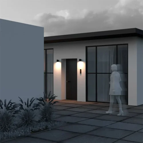 Настенный светильник (бра) Shim 3000К 5Вт IP 65 (Графит) - фото 12