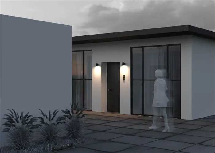 Настенный светильник (бра) Shim 3000К 5Вт IP 65 (Графит) - фото 17