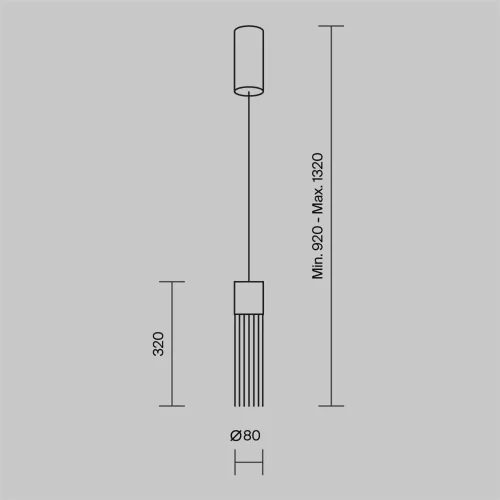Подвесной светильник Imaginary 3000K 5Вт (Золото) - фото 10