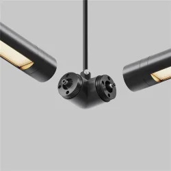 Угловой коннектор для системы Shelf с вводом питания (Черный)