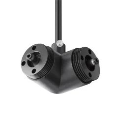 Угловой коннектор для системы Shelf с вводом питания (Черный)