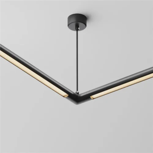 Угловой коннектор для системы Shelf с вводом питания (Черный) CA014LC-P-B - фото 2