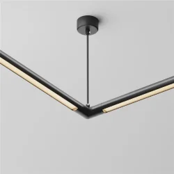 Угловой коннектор для системы Shelf с вводом питания (Черный) CA014LC-P-B