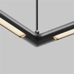 Угловой коннектор для системы Shelf с вводом питания (Черный) CA014LC-P-B