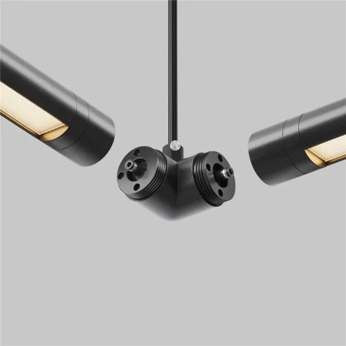 Угловой коннектор для системы Shelf с вводом питания (Черный) CA014LC-P-B - фото 4