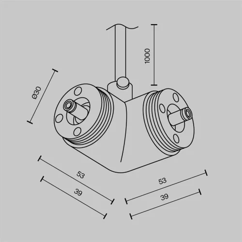 Угловой коннектор для системы Shelf с вводом питания (Черный) CA014LC-P-B - фото 5