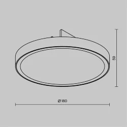 Уличный трековый светильник Зон / Zon IP Elasity IP 3000К 18Вт 110° Черный (Черный) O-TR01-1-F-18WB3K