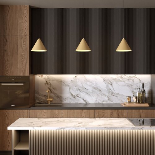 Светильник подвесной светодиодный Conus 13W 4000K золотой - Фото 4