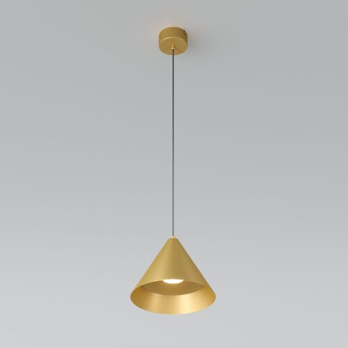 Светильник подвесной светодиодный Conus 16W 4000K золотой - Фото 2