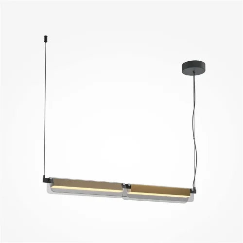 Подвесной светильник Flat 3000К 20Вт (Черный и Латунь) - фото 4