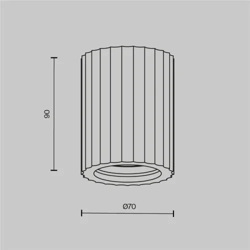 Потолочный светильник Conik gyps GU10 1х10Вт (Белый) - фото 7