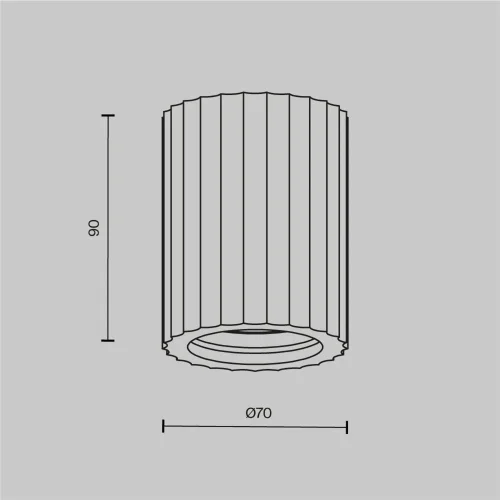 Потолочный светильник Conik gyps GU10 1х10Вт (Белый) - фото 8