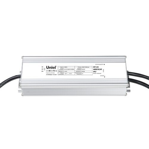 UET-L50 400W-DC24V IP67 Блок питания для прожекторов линейных DC24V, 400Вт, Алюминиевый корпус, TM Uniel - фото 1