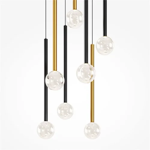 Подвесной светильник Bubble dream 3000К 23Вт (Черный и Латунь) - фото 6