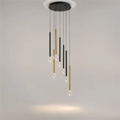 Подвесной светильник Bubble dream 3000К 23Вт (Черный и Латунь) - фото 9