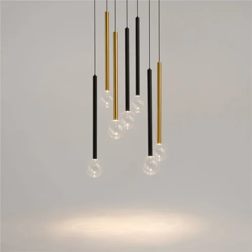 Подвесной светильник Bubble dream 3000К 23Вт (Черный и Латунь) - фото 12