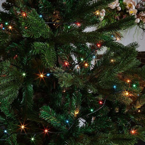 UDL-S0500-050-DGA MULTI IP20 MINI Гирлянда с контроллером, 5м, 50 миниламп накаливания, Разноцветный свет, Провод зеленый. - фото 6