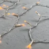 Гирлянда Нить с Колпачком 10м Желтая 24В, 100 LED, Провод Прозрачный ПВХ, IP65. Фото 3.