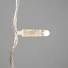 Гирлянда Занавес с Колпачком 2 x 3 м Тепло-Белый 220В, 600 LED, Провод Прозрачный ПВХ, IP65. Фото 2.