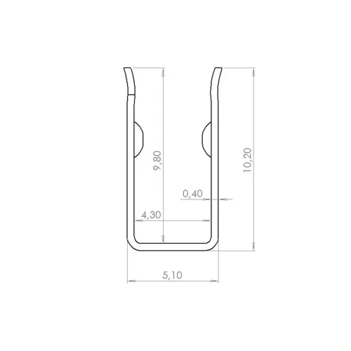 Крепеж оцинкованный гибкий 04x10мм S20 - фото II