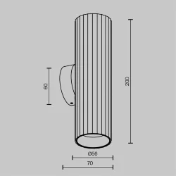 Настенный светильник Calipso GU10 10Вт IP20 (Латунь)