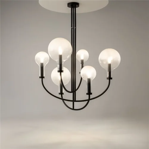 Подвесной светильник Status E14х6 (Черный) - фото 8