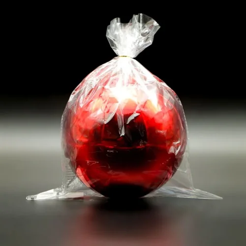 Шар на Елку Красный, Ø20 см. Фото 1.