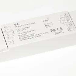 Контроллер V4 IC52 RGBW/RGB/CCT/DIM (12-36V, 4ch x 5A, 240/480/720W)